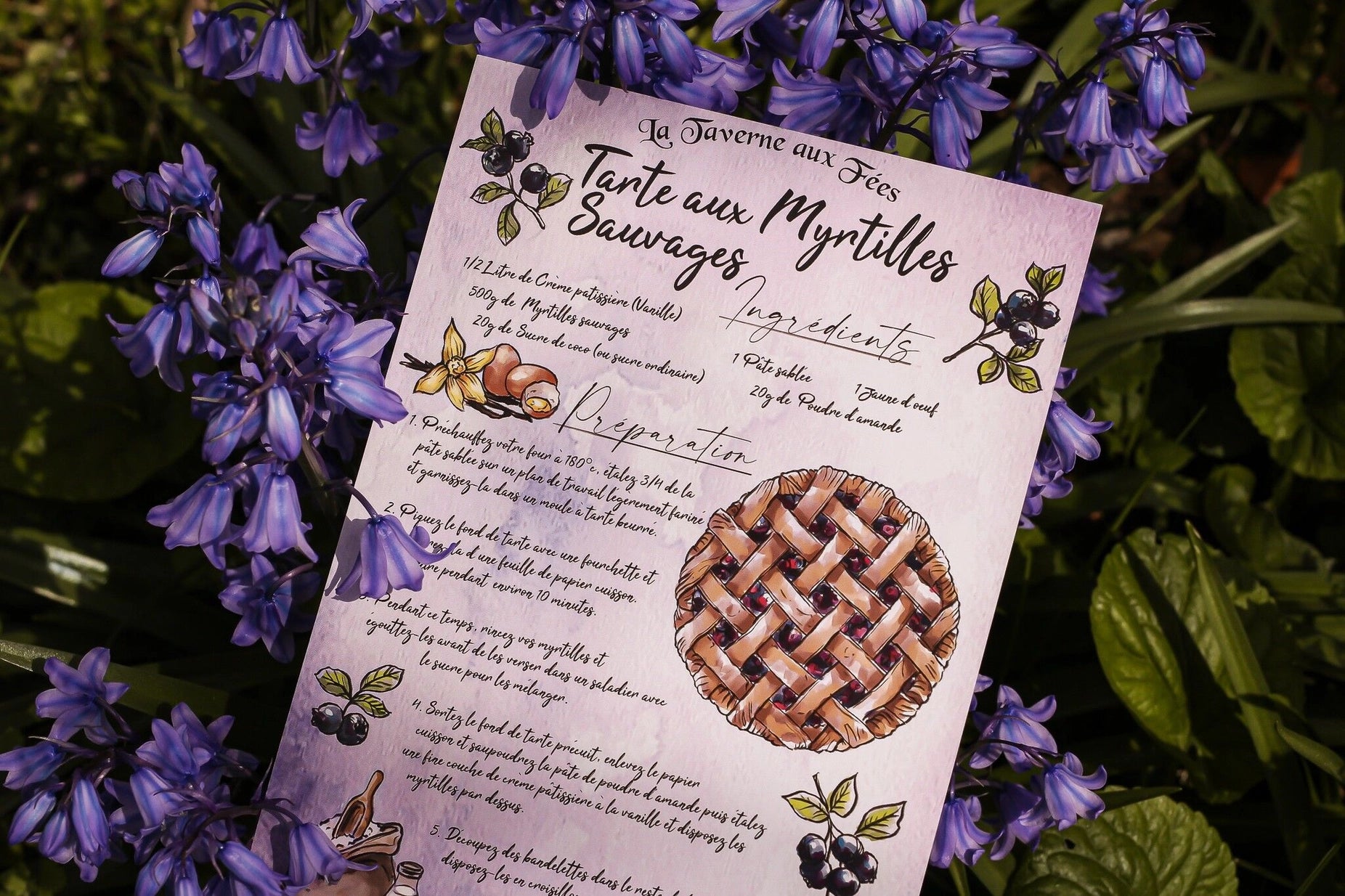Illustration - Recette Tarte aux Myrtilles Sauvages