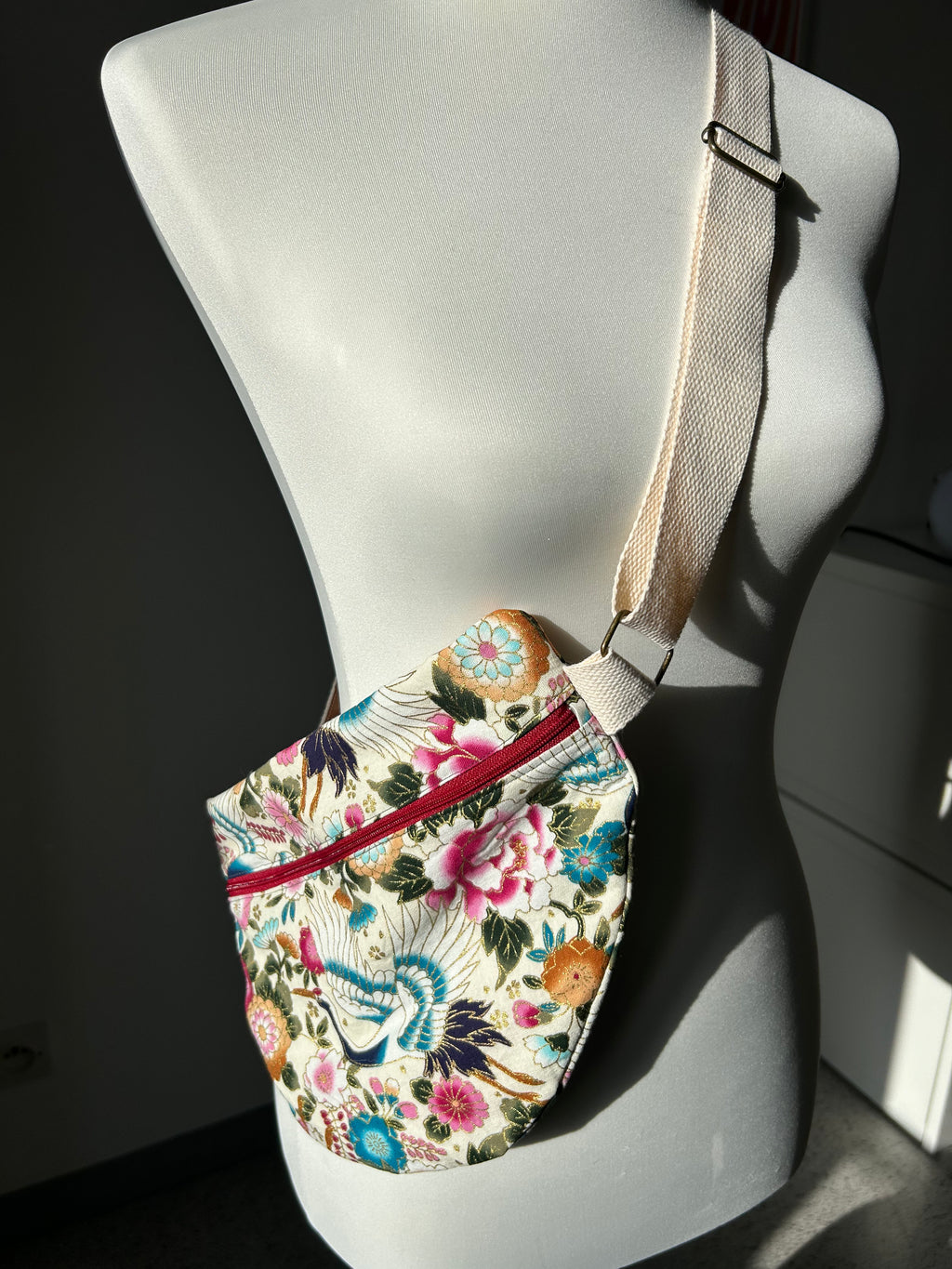 Sac banane motifs japonais