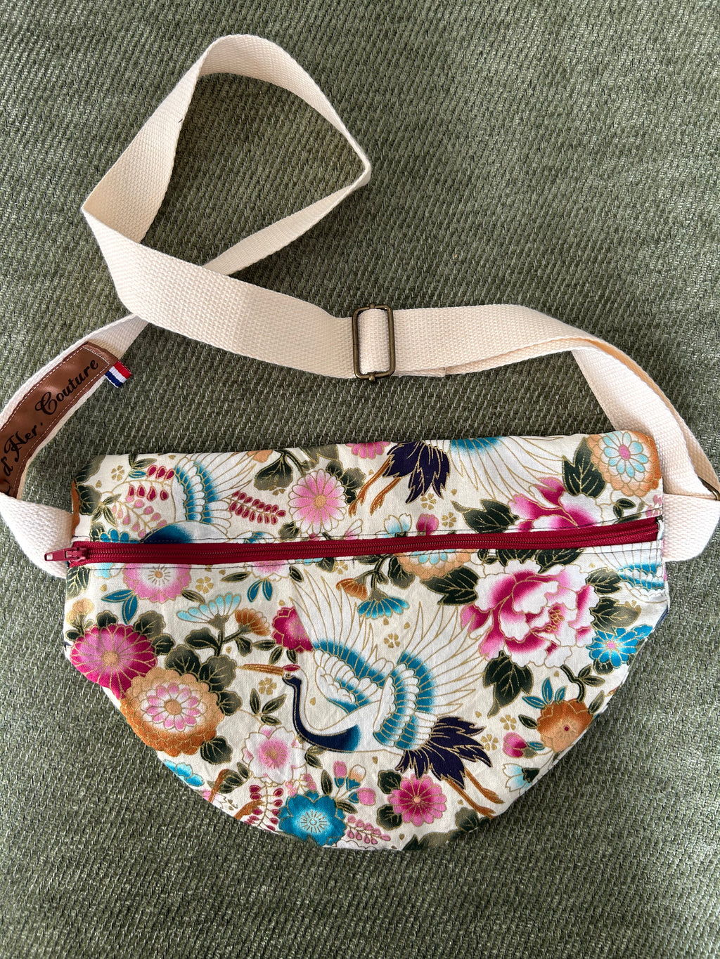 Sac banane motifs japonais