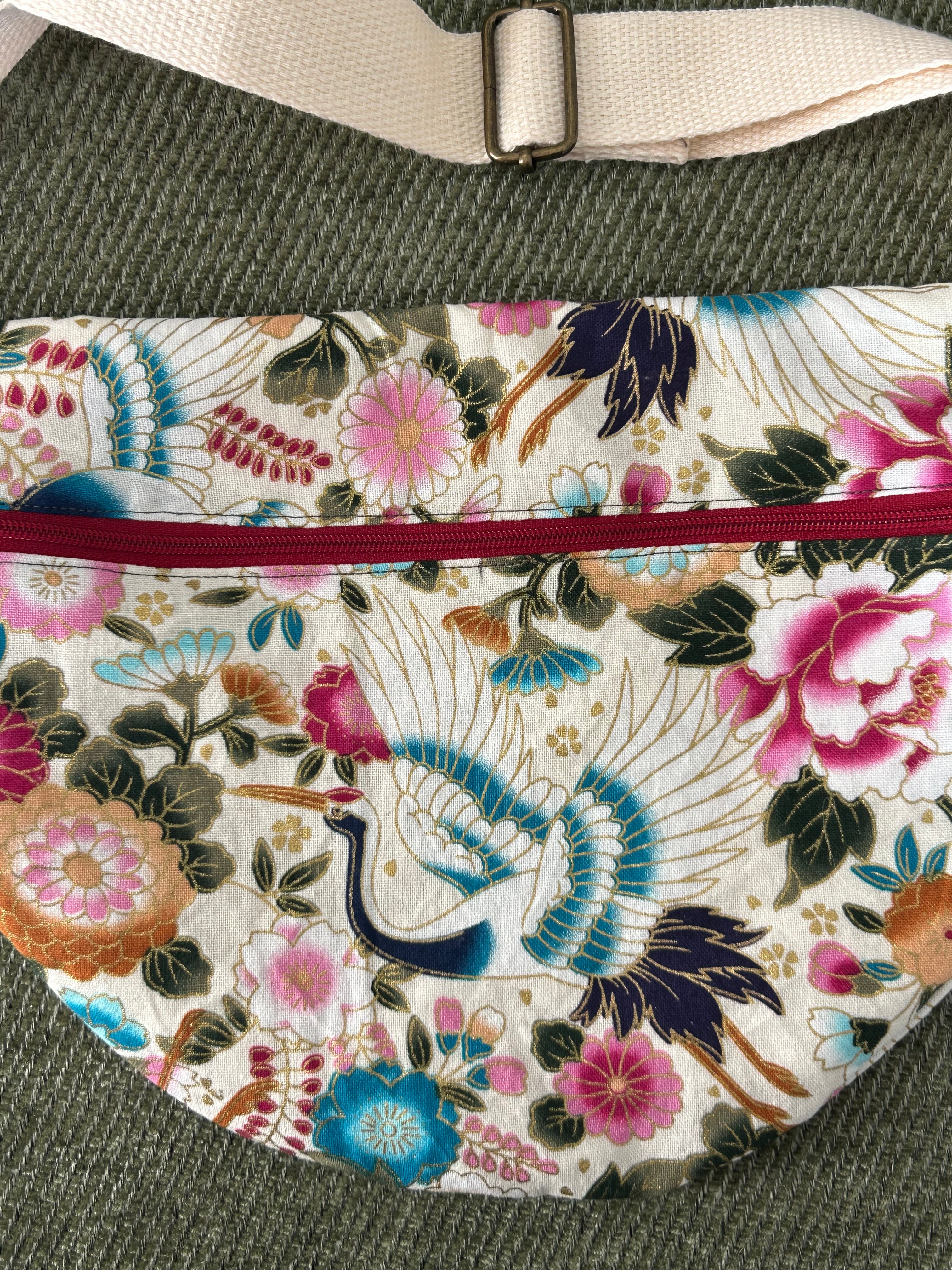 Sac banane motifs japonais