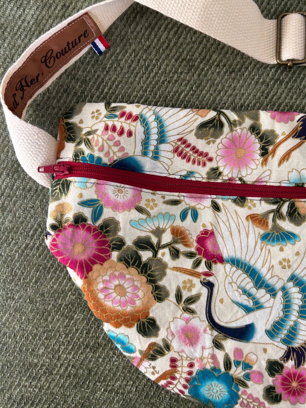 Sac banane motifs japonais