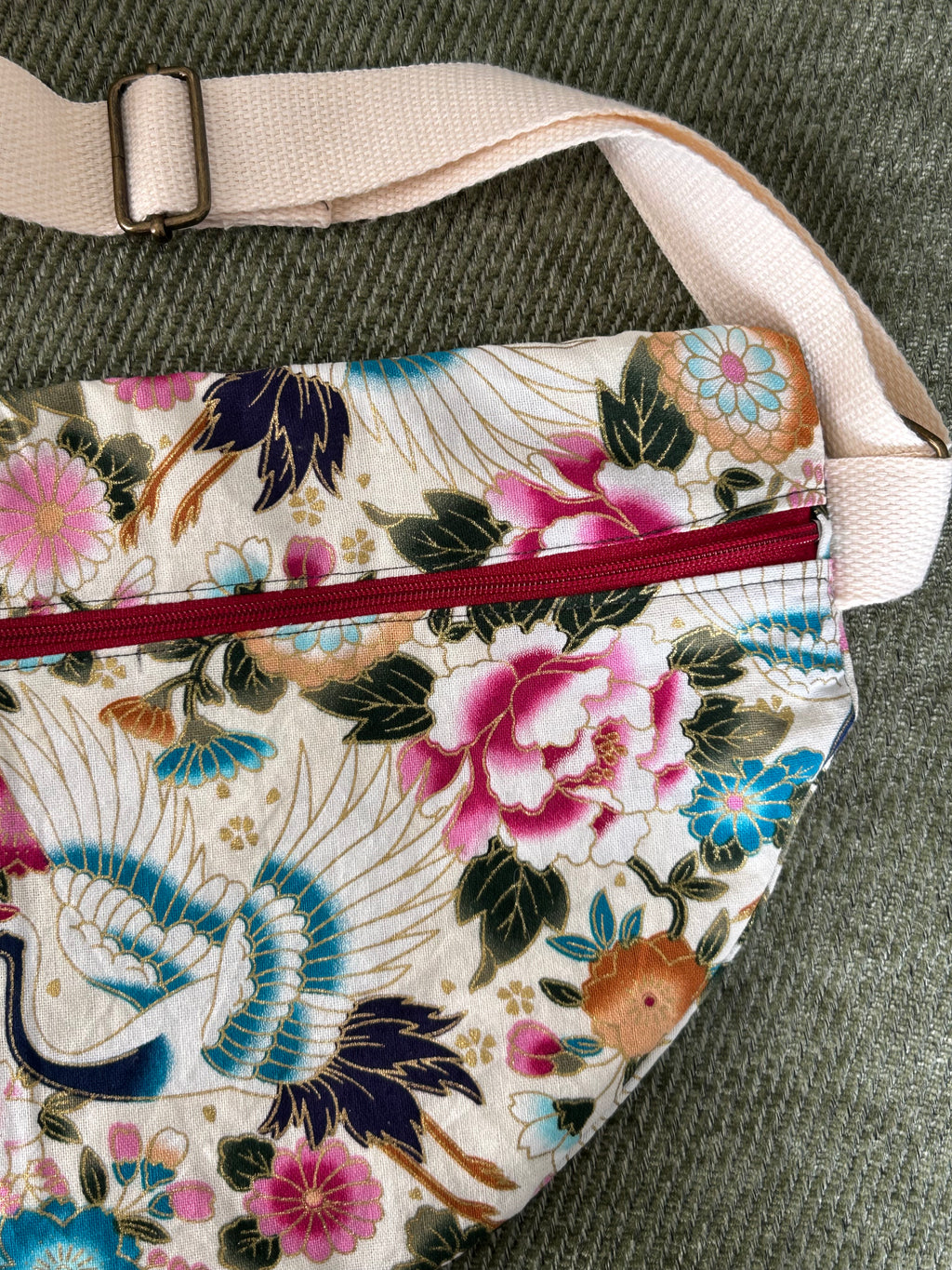 Sac banane motifs japonais