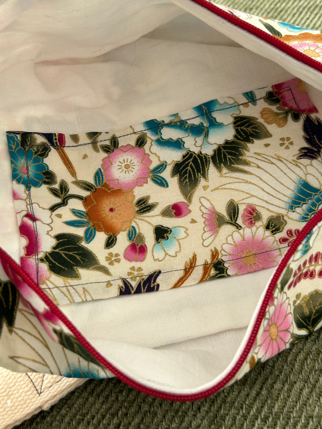 Sac banane motifs japonais
