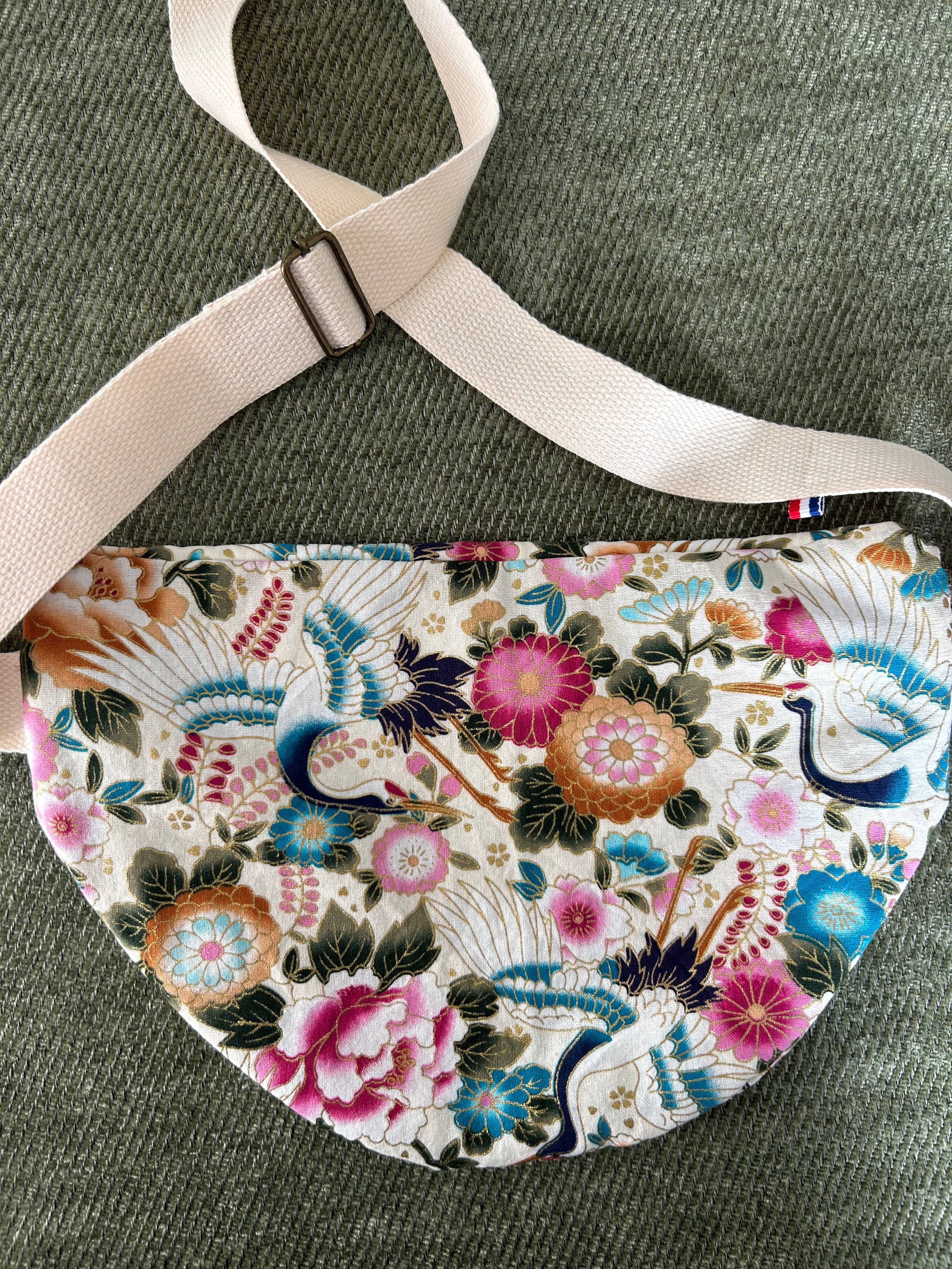 Sac banane motifs japonais