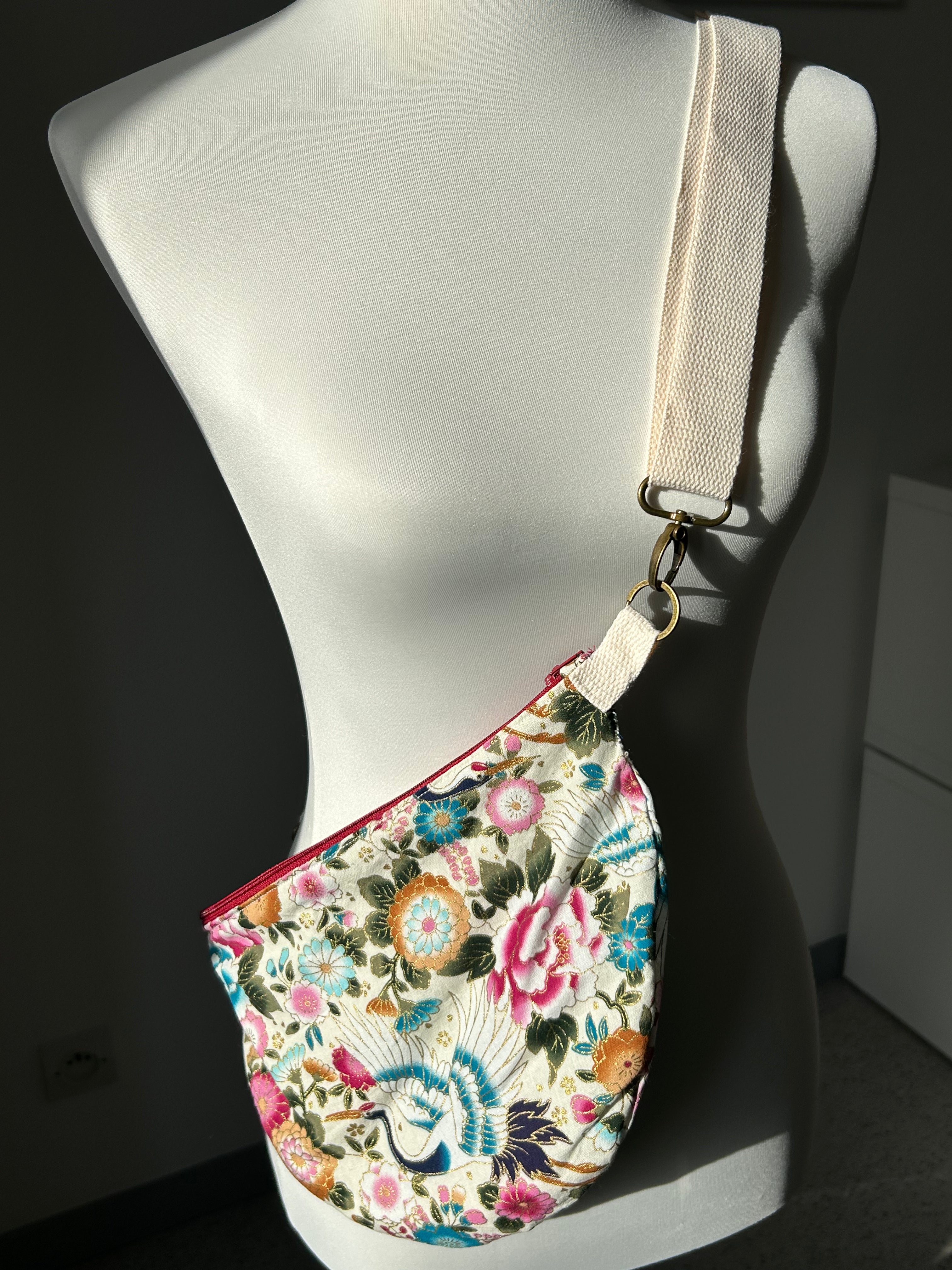 Sac banane motifs japonais