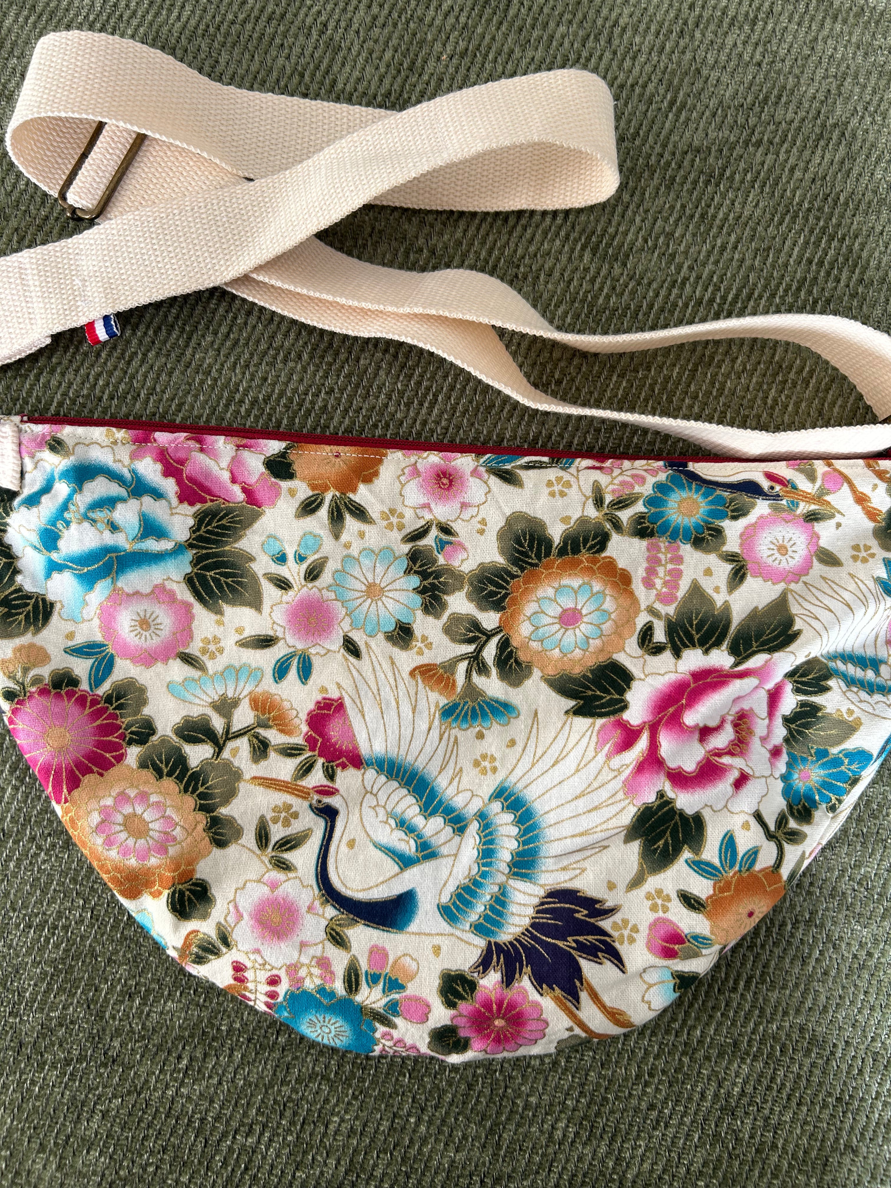 Sac banane motifs japonais