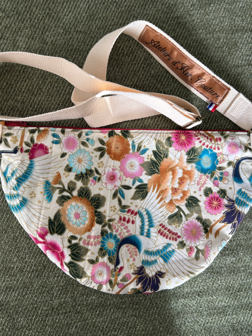 Sac banane motifs japonais