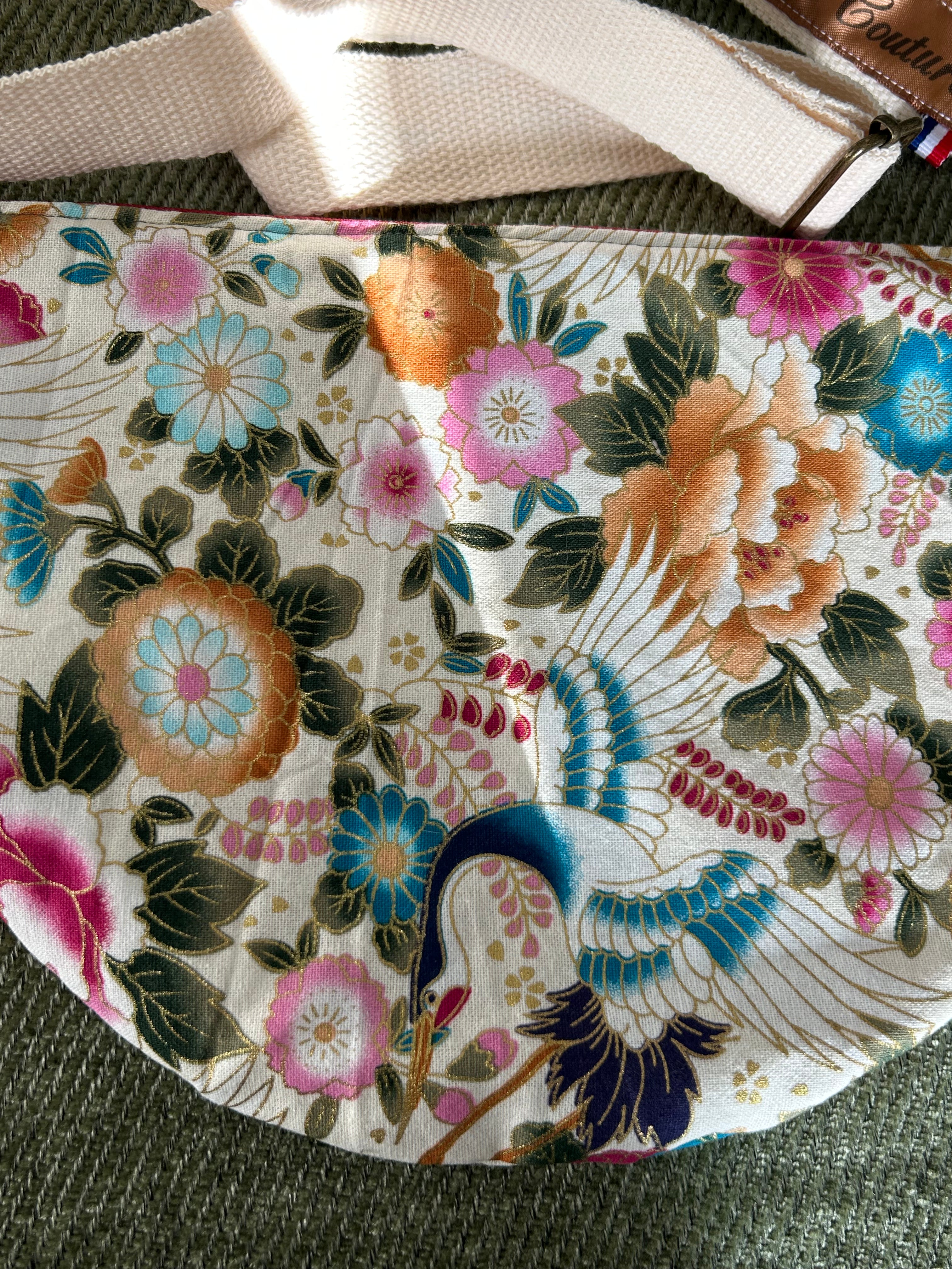 Sac banane motifs japonais