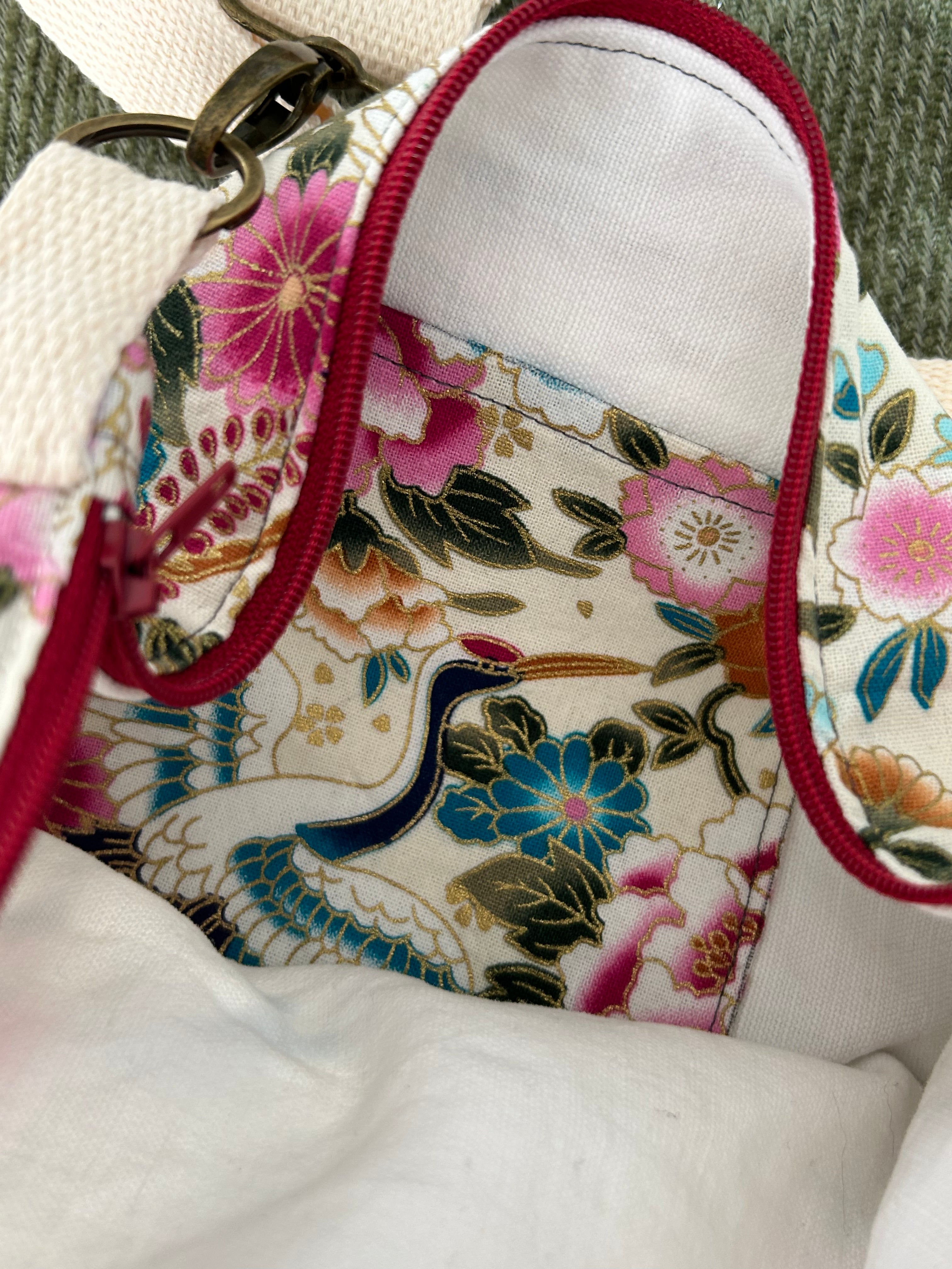 Sac banane motifs japonais