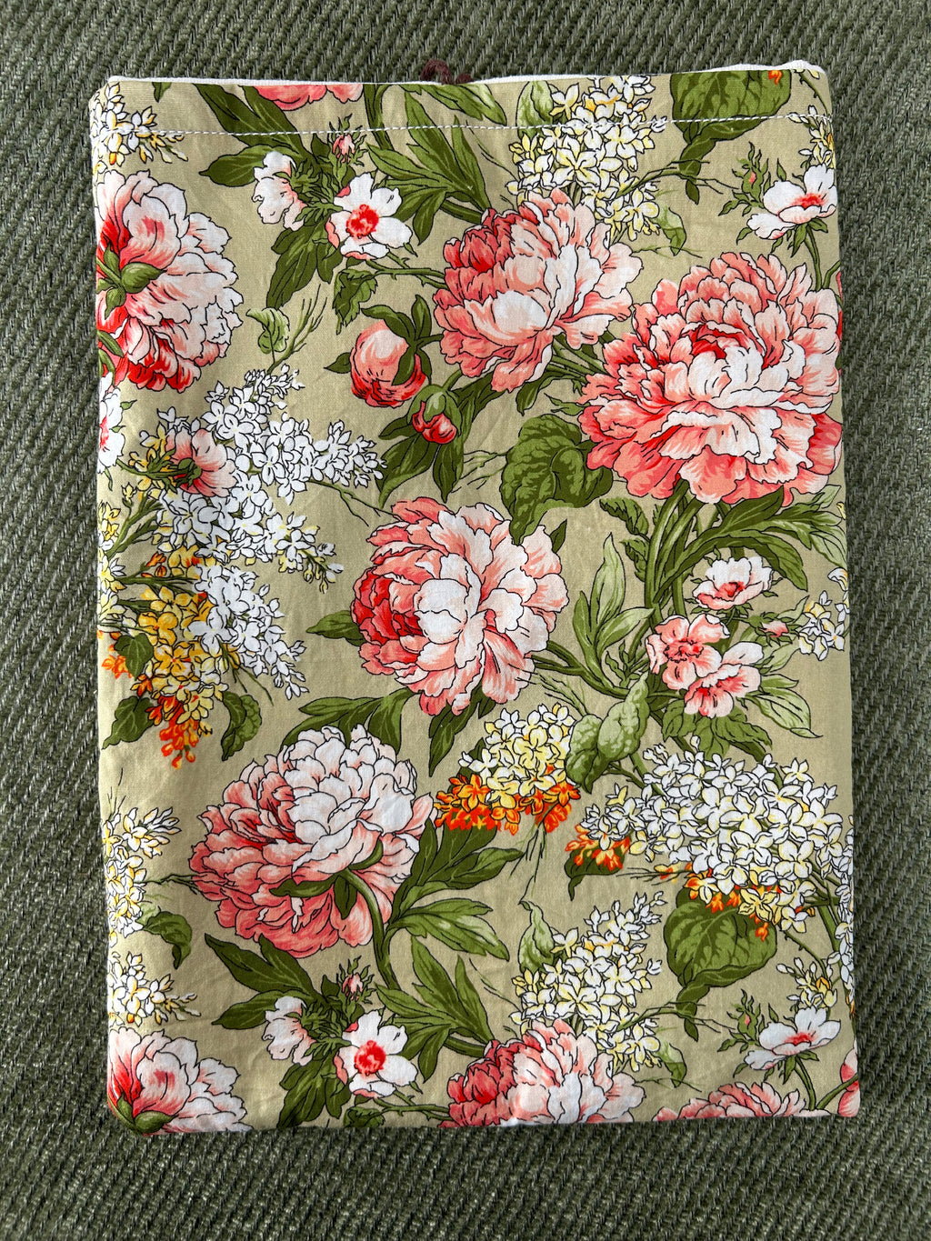Housse protège livre - Pièce unique - Fleurs