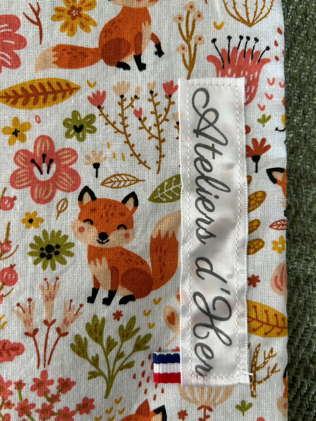 Housse protège livre - Pièce unique - Renard